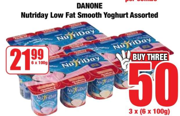 Nutriday Low Fat Smooth Yoghurt Assorted