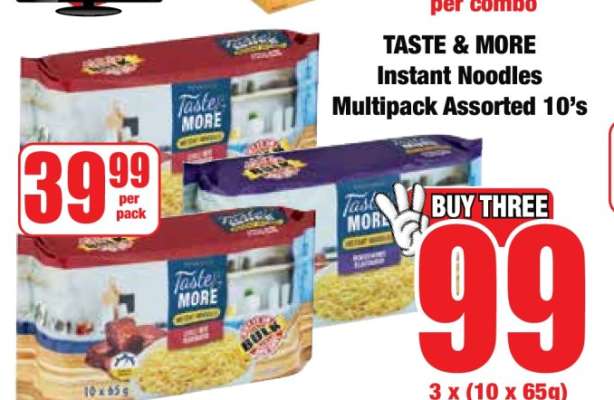 TASTE & MORE Instant Noodles Multipack Assorted 10's