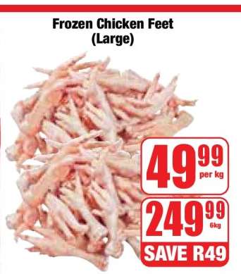 Frozen Chicken Feet (Large)