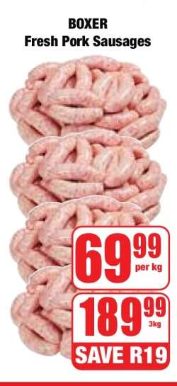 BOXER Fresh Pork Sausages