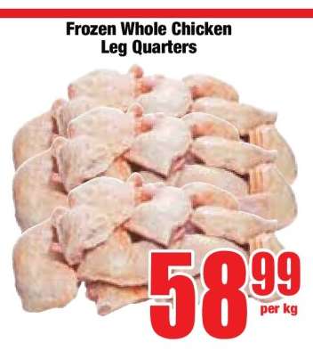 Frozen Whole Chicken Leg Quarters