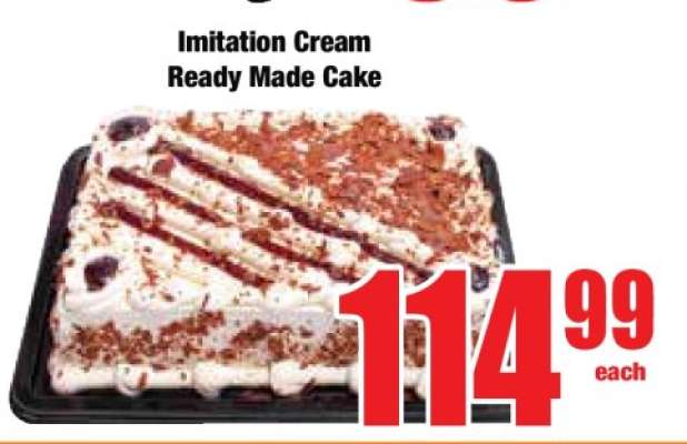Imitation Cream Ready Made Cake