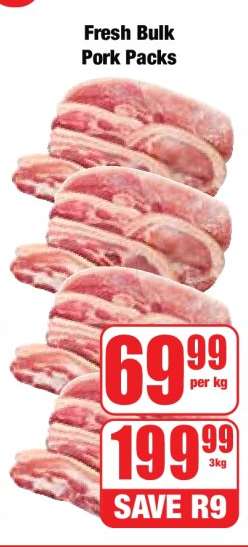 Fresh Bulk Pork Packs