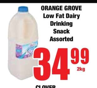 ORANGE GROVE Low Fat Dairy Drinking Snack Assorted