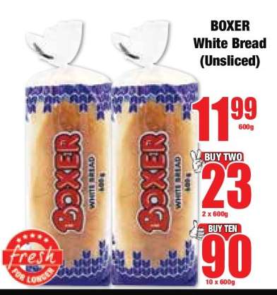 BOXER White Bread (Unsliced)