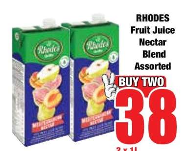 RHODES Fruit Juice Nectar Blend Assorted