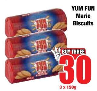 YUM FUN Marie Biscuits