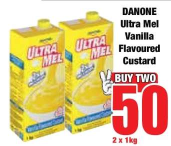 Danone Ultra Mel Vanilla Flavoured Custard