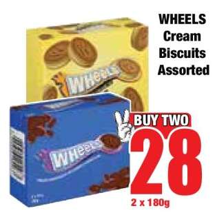 WHEELS Cream Biscuits Assorted