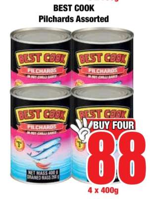 BEST COOK Pilchards Assorted