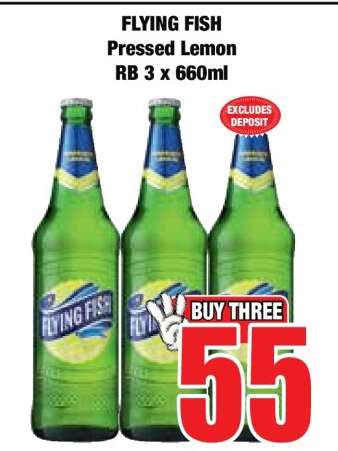FLYING FISH Pressed Lemon RB 3 x 660ml
