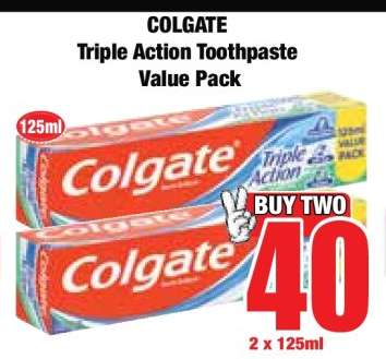 Colgate Triple Action Toothpaste Value Pack