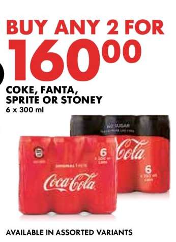 COKE, FANTA, SPRITE or STONEY