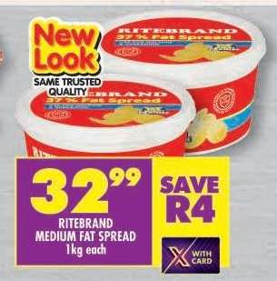 RITEBRAND MEDIUM FAT SPREAD