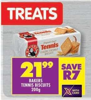 BAKERS TENNIS BISCUITS 200g