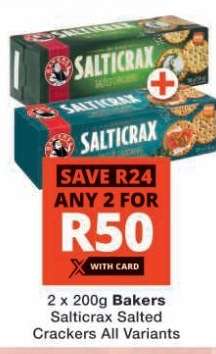 Bakers Salticrax Salted Crackers