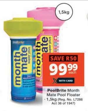 PoolBrite Month Mate Pool Floater