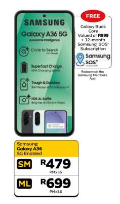 Samsung Galaxy A36 5G Enabled