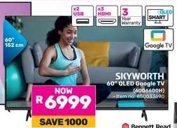 SKYWORTH 60" QLED Google TV