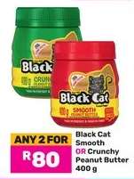 Black Cat Smooth or Crunchy Peanut Butter