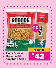 Pasta Grandé Macaroni OR Spaghetti 500 g