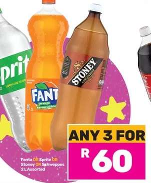 Fanta, Sprite, Stoney, Schweppes