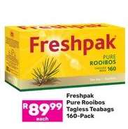 Freshpak Pure Rooibos Tagless Teabags 160-Pack