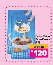 GREAT VALUE Bran Flakes