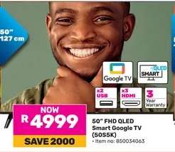 50" FHD QLED Smart Google TV (50S5K)