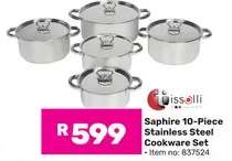 Saphire 10-Piece Stainless Steel Cookware Set