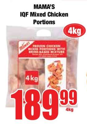 MAMA'S IQF Mixed Chicken Portions