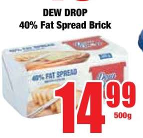 DEW DROP 40% Fat Spread Brick
