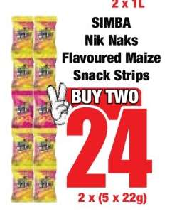 SIMBA Nik Naks Flavoured Maize Snack Strips