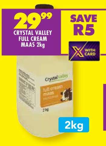 CRYSTAL VALLEY FULL CREAM MAAS 2kg