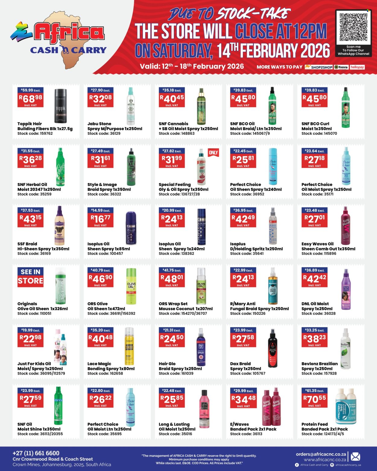 Africa Cash & Carry specials - 12/02/2026 - 18/02/2026. Page 1