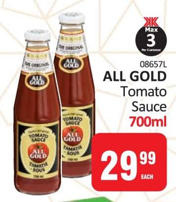 All Gold Tomato Sauce-700ml