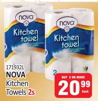 NOVA KITCHEN TOWELS 2s