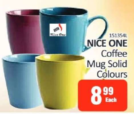 NICE ONE Coffee Mug Solid Colours