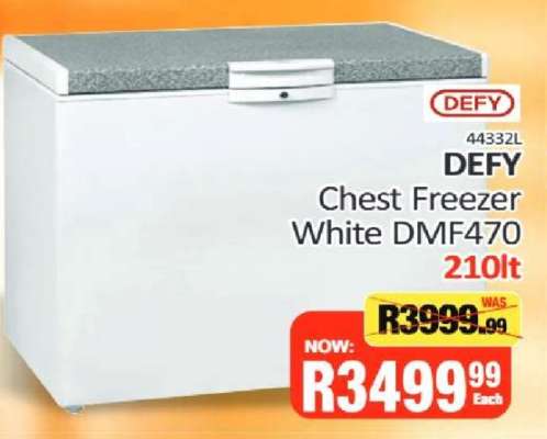 DEFY Chest Freezer White DMF470
