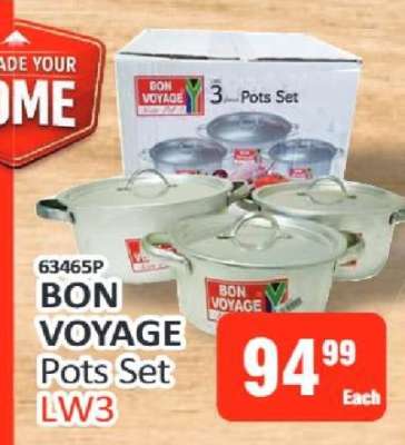 BON VOYAGE Pots Set