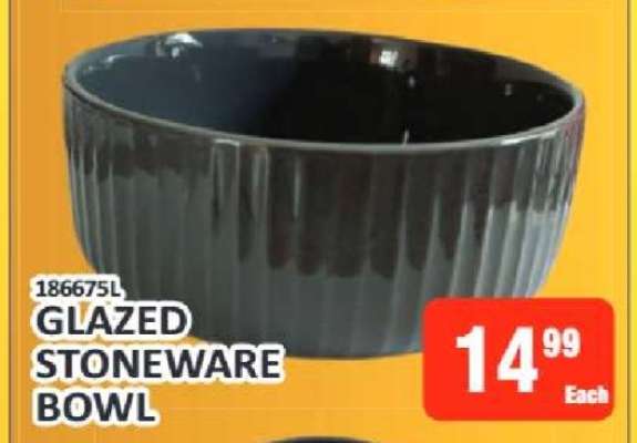 Glazed Stoneware Bowl