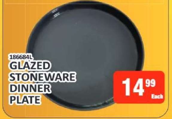 Glazed Stoneware Dinner Plate