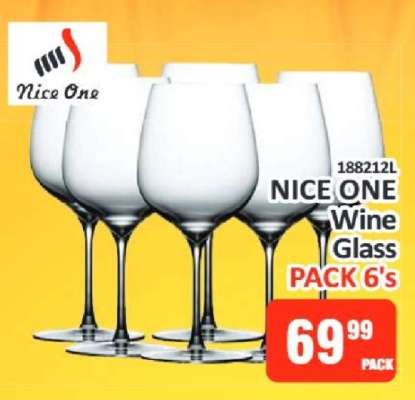 NICE ONE Wine Glass PACK 6's