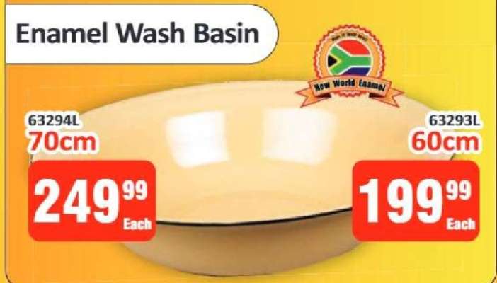 Enamel Wash Basin 70cm