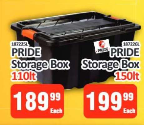 PRIDE STORAGE BOX 110lt
