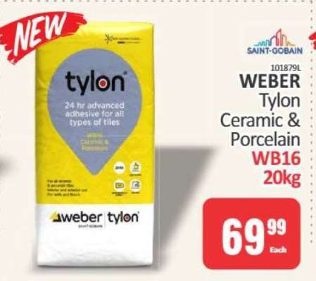 WEBER Tylon Ceramic & Porcelain WB16 20kg