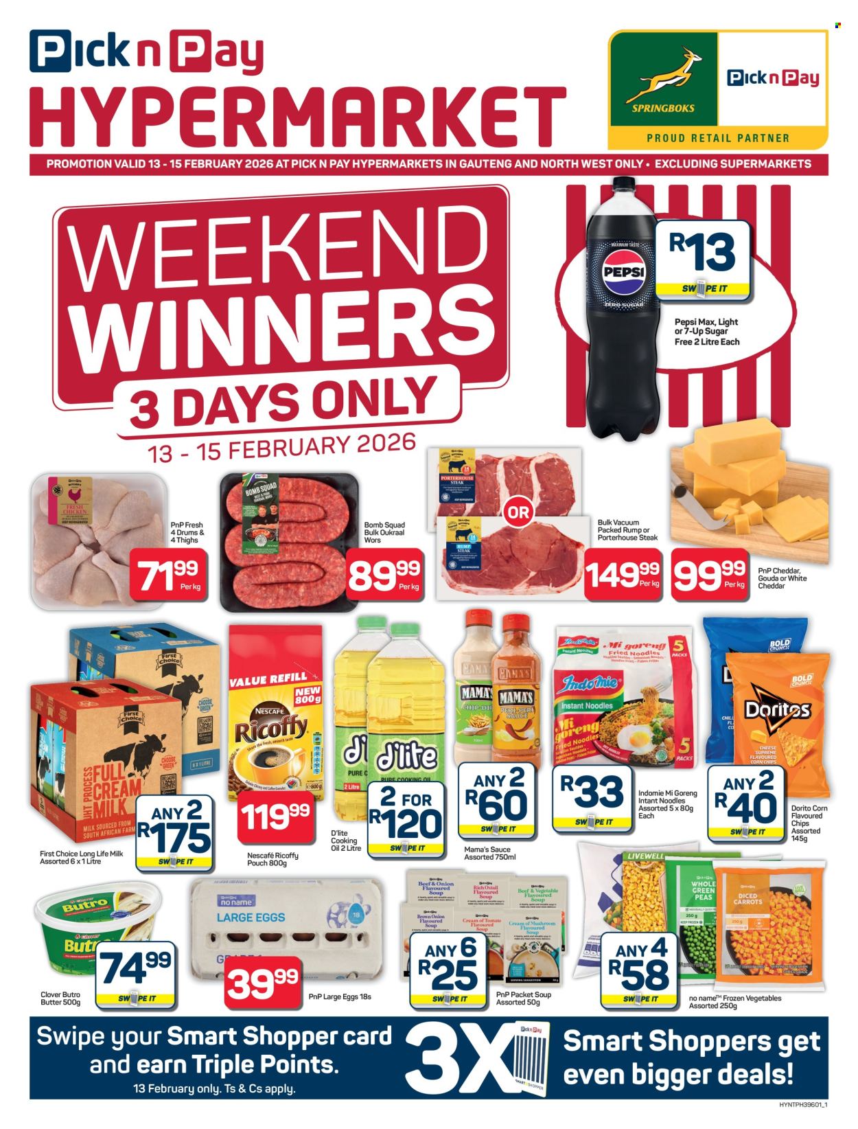 Pick n Pay Hypermarket specials - 13/02/2026 - 15/02/2026. Page 1