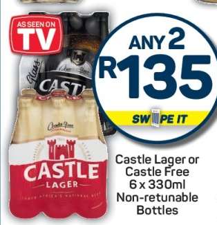 Castle Lager or Castle Free