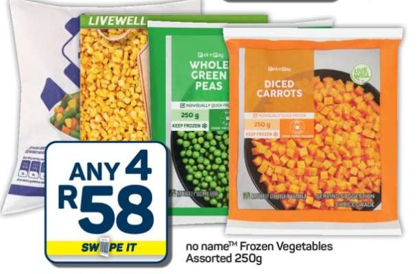 no name™ Frozen Vegetables Assorted 250g