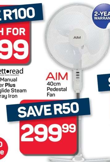 AIM 40cm Pedestal Fan